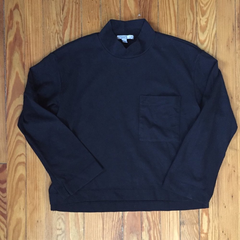 Anthropologie Stateside Long Sleeve Pocket Tee S - Picture 2 of 5